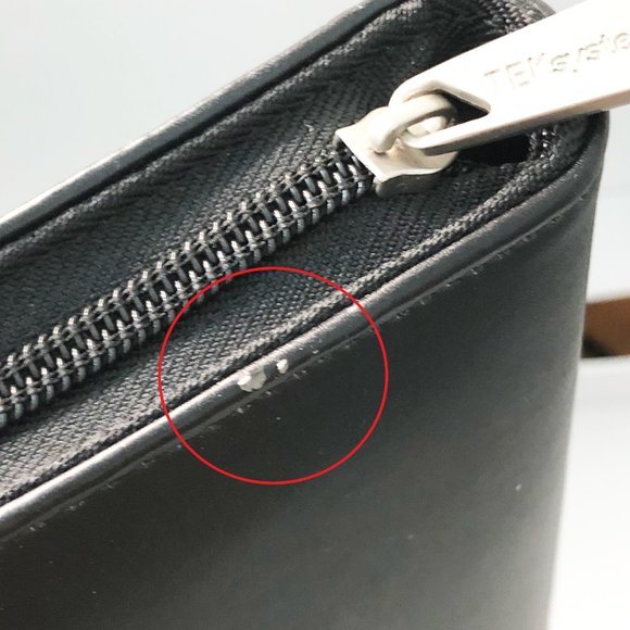 Folder - Black Pleather Zip Folder with 2 Notebooks & Stylus Pen - Picture 9 of 9